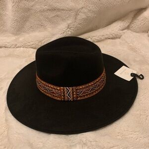 New with tags western black Wide-Brim Hat
